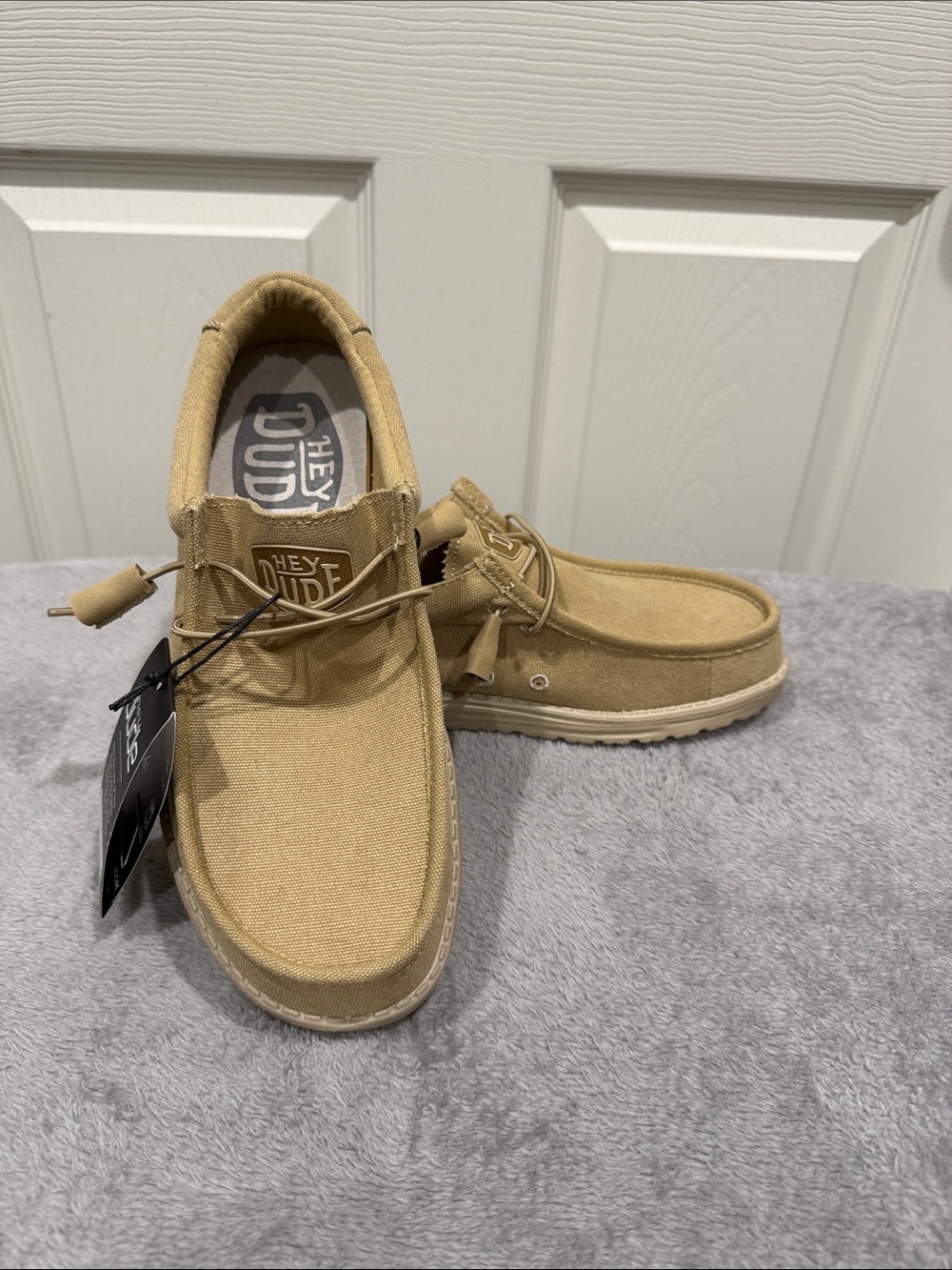 Hey Dude Lightweight Slip-On Loafers in Beige